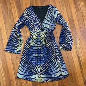 BCBG Maxaria Patterned Dress
Size small 
Worn once